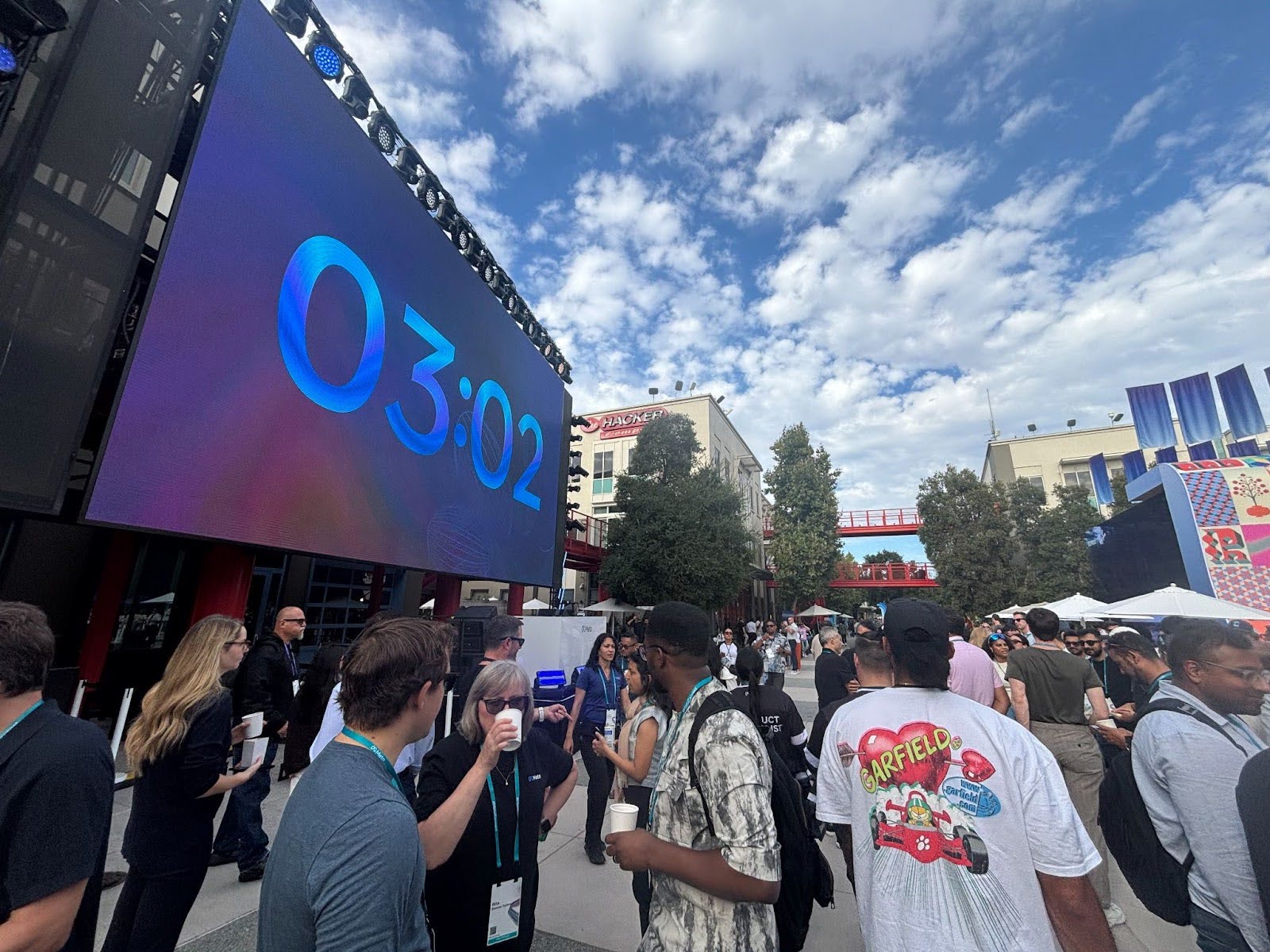 TechDogs-"An Image Showing People Waiting To Attend Meta Connect"